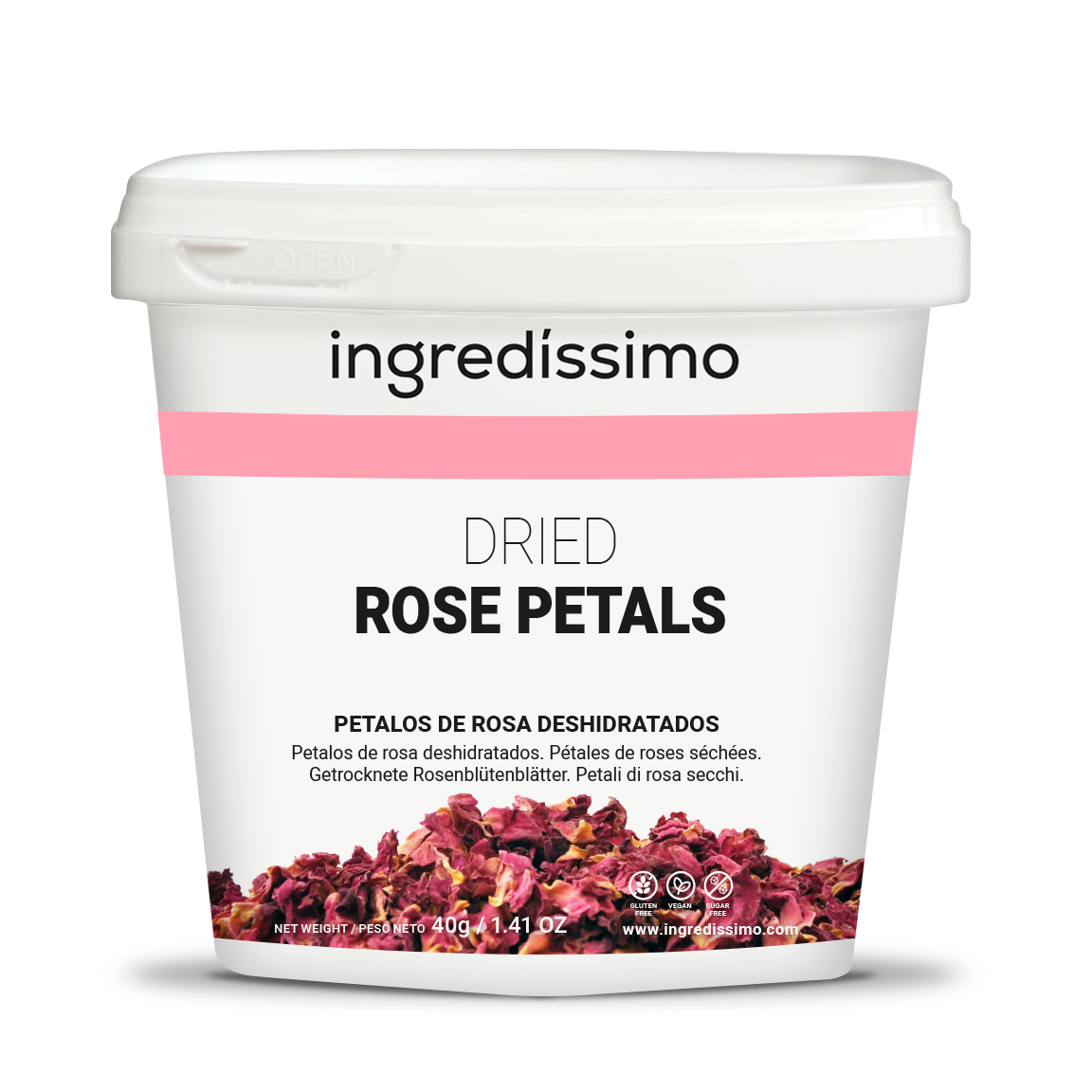 500g Petali di rosa essiccati naturali Fiore reale Petalo rosso