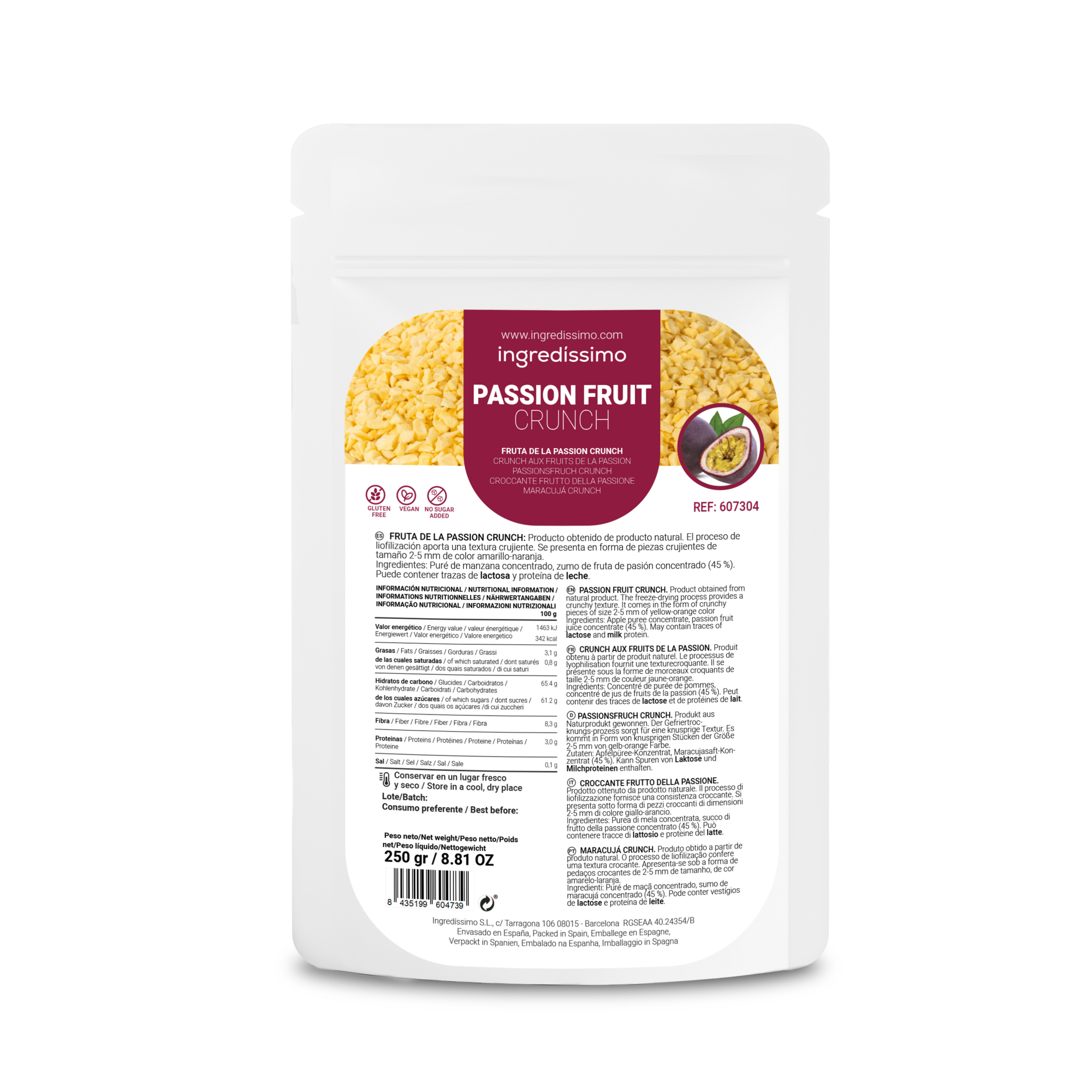 Fruta de la pasión crunch